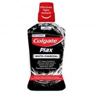COLGATE PLAX White Charcoal Płyn do płukania jamy ustnej ochrona przed osadem 500 ml