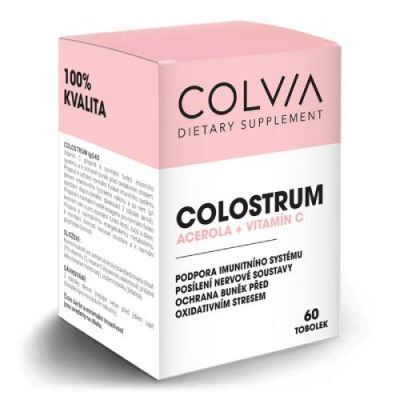 Colvia Colostrum + Acerola + Witamina C, 60 kaps.