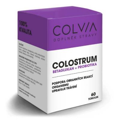 Colvia Colostrum + Betaglukany + Probiotyki, 60 kaps.
