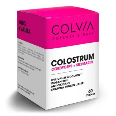 Colvia Colostrum + Cordyceps + Silymarin, 60 kaps.