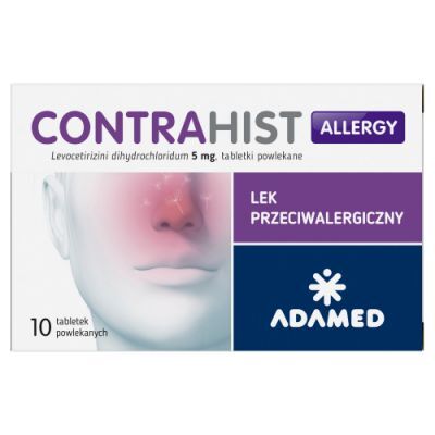 CONTRAHIST ALLERGY 5 mg 10 tabletek, alergia, katar, świąd