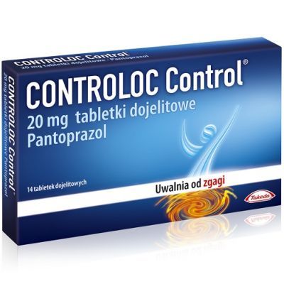 CONTROLOC CONTROL 20 mg 14 tabl. dojelit, refluks, zgaga