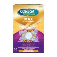 Corega Power Max Tabletki do codziennego czyszczenia protez zębowych, 30 szt.