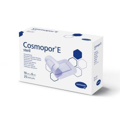 COSMOPOR E Opatrunek jałowy 10 cm x 6 cm  25 sztuk