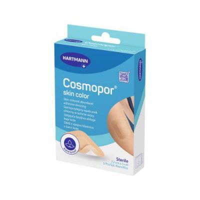 Hartmann Cosmopor skin color 7,2cm x 5cm Opatrunek jałowy na ranę, 5 szt.