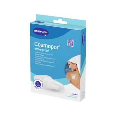 Hartmann Cosmopor waterproof 10cm x 8cm Opatrunek jałowy na ranę, 5 szt.