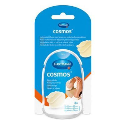 Cosmos Plaster na pęcherze 3 rozmiary, 6szt. KRÓTKA DATA 30.11.2026