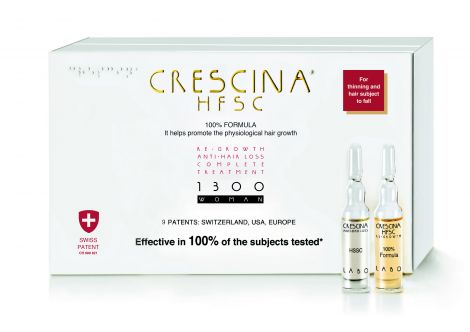 CRESCINA Hfsc 100% Complete Treatment 1300 dla kobiet 10+10 ampułek  + 1 ampułka GRATIS