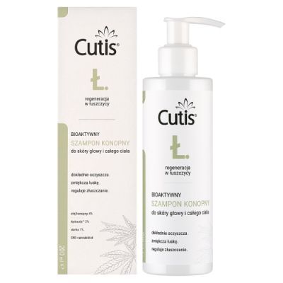 CUTIS Ł Bioaktywny Szampon konopny + CBD kannabidiol, 200ml