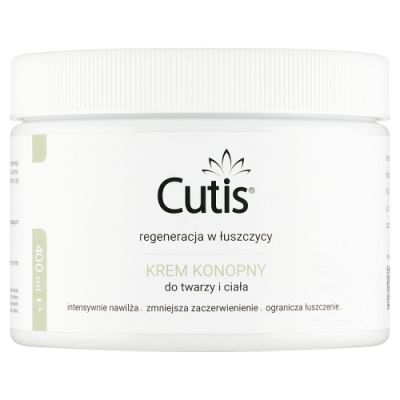 CUTIS Ł - ŁUSZCZYCA Krem konopny 20% + CBD 400ml