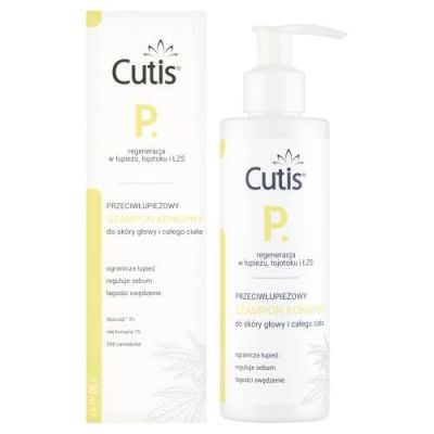 CUTIS P Przeciwłupieżowy szampon konopny + CBD 150 ml