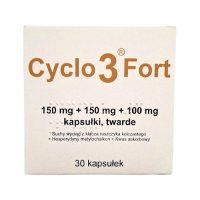 Cyclo 3 Fort 150 mg + 150 mg + 100 mg Delfarma, 30 kaps.
