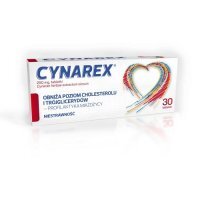 CYNAREX 30 tabletek, cholesterol, miażdżyca