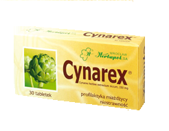 CYNAREX 30 tabletek,cholesterol,miażdżyca
