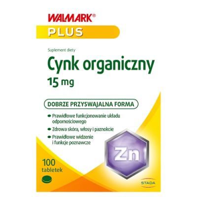CYNK ORGANICZNY 15 mg WALMARK 100 tabletek