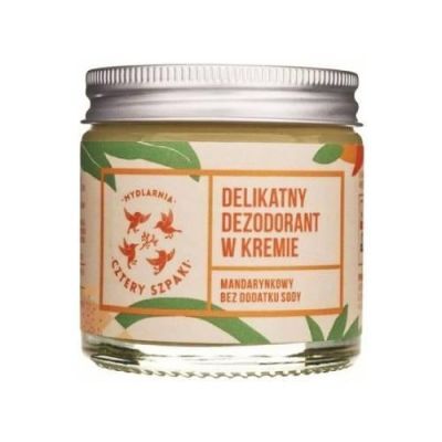 CZTERY SZPAKI (4szpaki) Delikatny dezodorant w kremie mandarynkowy, 60ml