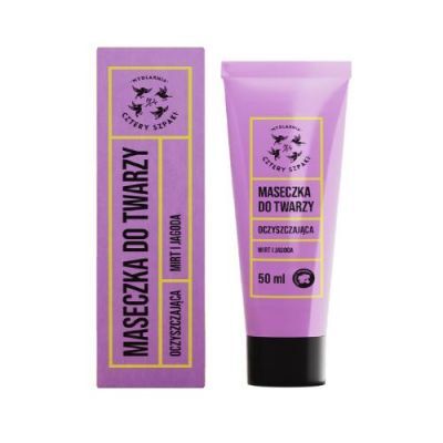 CZTERY SZPAKI (4szpaki) Maseczka do twarzy oczyszczająca Mirt i Jagoda, 50ml