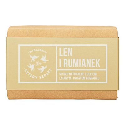 CZTERY SZPAKI (4szpaki) Mydło Len i Rumianek, 110g