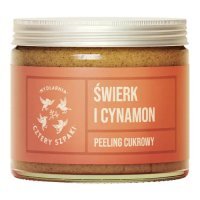 CZTERY SZPAKI (4szpaki) Peeling cukrowy Świerk i Cynamon, 250ml