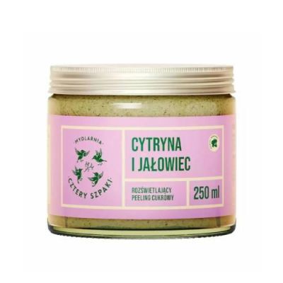 CZTERY SZPAKI (4szpaki) Peeling rozświetlający Cytryna i Jałowiec, 250ml