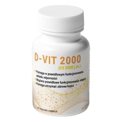 D-VIT 2000 Witamina D3, 60 kaps.