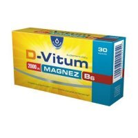 D-Vitum 2000 j.m. Magnez B6, 30 kapsułek