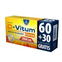 D-Vitum forte 2000 j.m., 90 kapsułek (60+30kaps.)