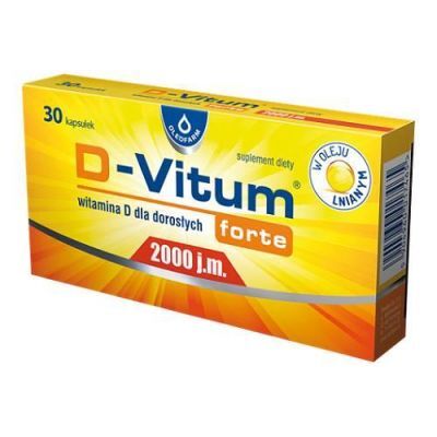 D-Vitum Forte 2000 j.m. Witamina D, 30 kaps.