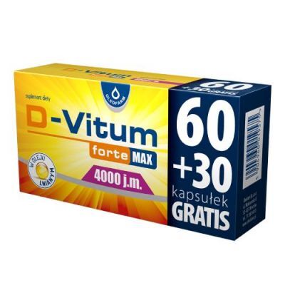 D-Vitum forte Max 4000 j.m., 90 kapsułek (60+30kaps.)