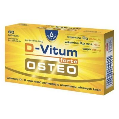 D-VITUM FORTE OSTEO Witamina D 2000 j.m. 60 tabletek
