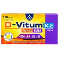 D-vitum forte Ultra 4000 j.m. K2, 120 kaps.