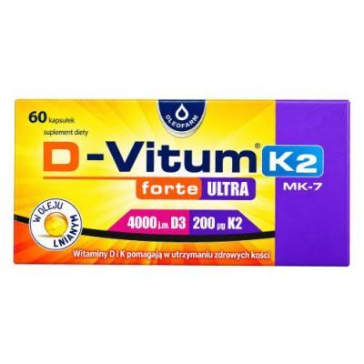 D-vitum forte Ultra 4000 j.m. K2, 60 kaps.