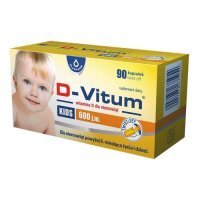 D-Vitum 600 twist-off Witamina D dla niemowląt, 90 kaps.