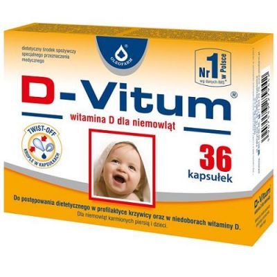 D-VITUM witamina D  400 j.m. dla niemowląt 36 kapsułek