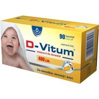 D-VITUM witamina D  400 j.m. dla niemowląt 90 kapsułek twist-off