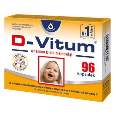 D-VITUM witamina D  400 j.m. dla niemowląt 96 kapsułek