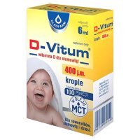 D-VITUM witamina D  400 j.m. dla niemowląt krople 6 ml