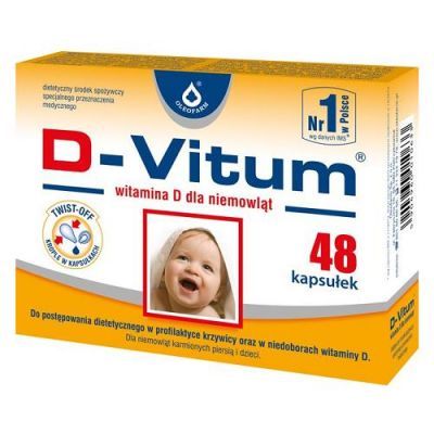 D-VITUM witamina D dla niemowląt 48 kapsułek