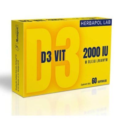 D3 Vit 2000 Herbapol Lab, 60kaps.