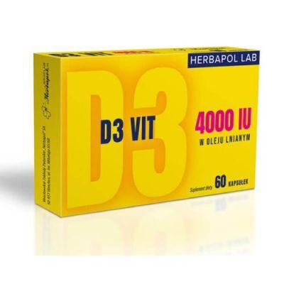D3 Vit 4000 Herbapol Lab, 60 kaps.
