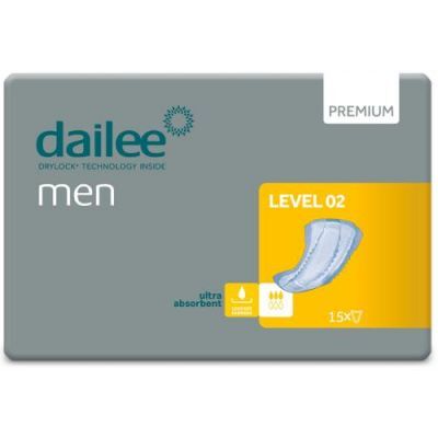 DAILEE Men Premium Level 2 Wkładki anatomiczne dla mężczyzn, 15szt.