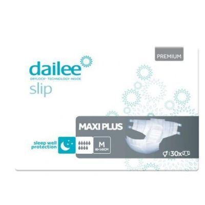 DAILEE Slip Maxi Plus M Pieluchomajtki na noc, 30szt. KRÓTKA DATA 31.08.2026
