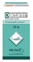 DAKTARIN 20 mg/g puder leczniczy 20 g