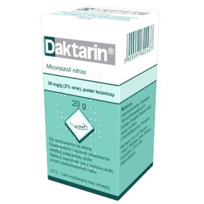 Daktarin puder leczniczy 20 mg/g, 20 g