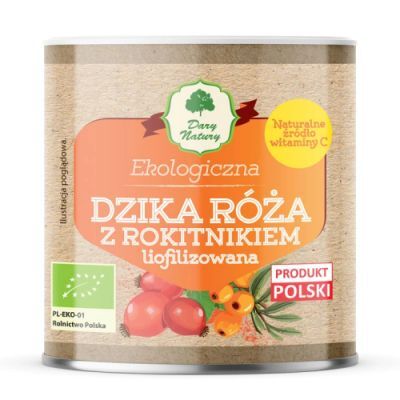 DARY NATURY Dzika róża z rokitnikiem liofilizowana proszek, 70 g