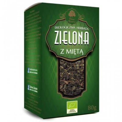 DARY NATURY Herbata zielona z miętą 80g