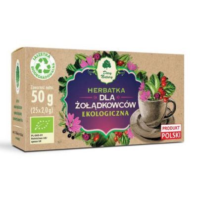 DARY NATURY Herbatka Dla Żołądkowców EKO, 25 saszetek x2g