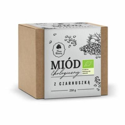 DARY NATURY Miód z czarnuszką Eko, 230g