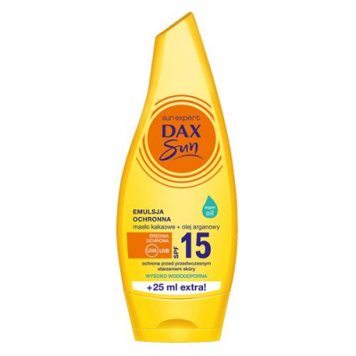 DAX SUN Emulsja do opalania ochronna z masłem kakaowym SPF15 175ml