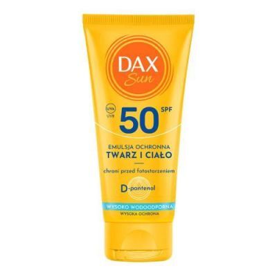DAX SUN Emulsja ochronna do twarzy i ciała SPF50 D-Pantenol, 50 ml